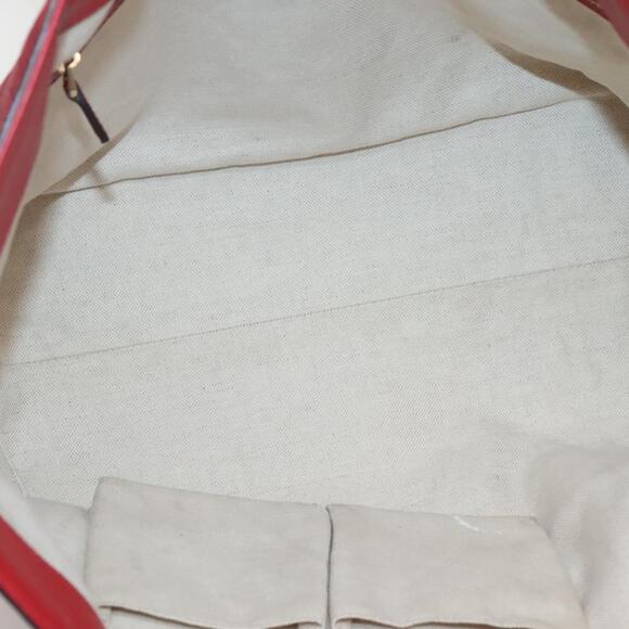 GUCCI Micro GG Canvas Micro Guccissima Bag Leather Red Gold - Picture 15 of 16